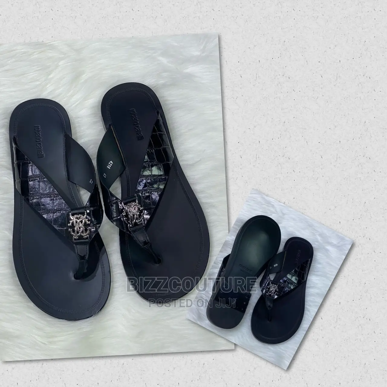Original ROBERTO CAVALLI Slippers Available in Store