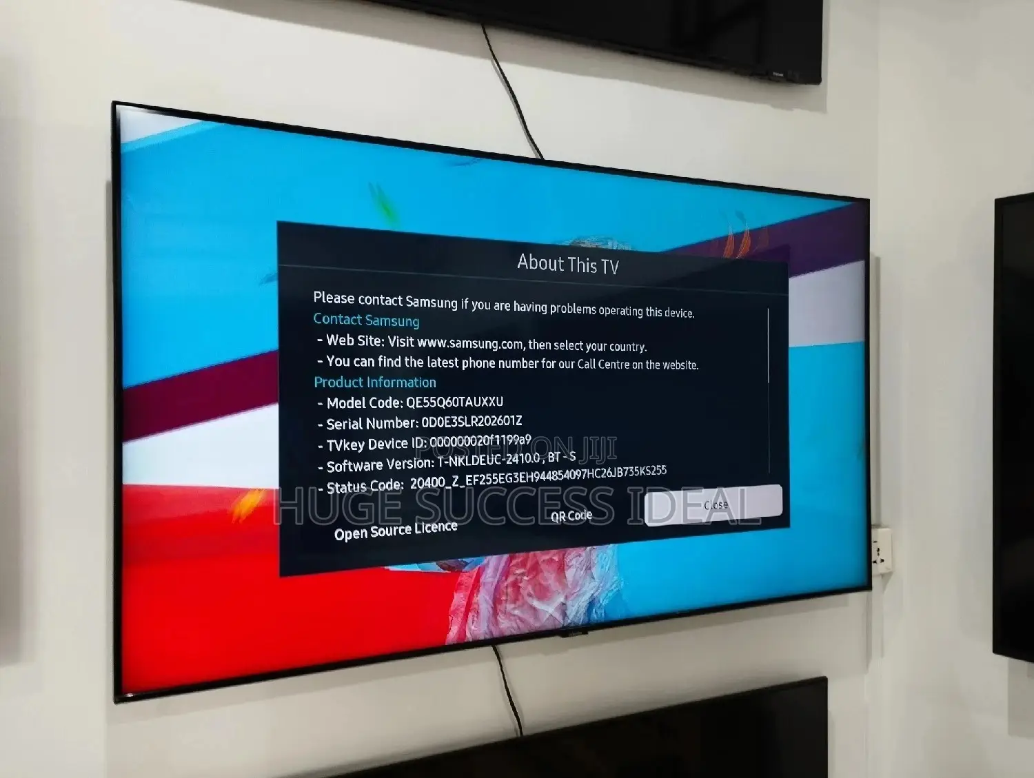 Samsung 55" Smart Ultra HD HDR Qled TV (2020)