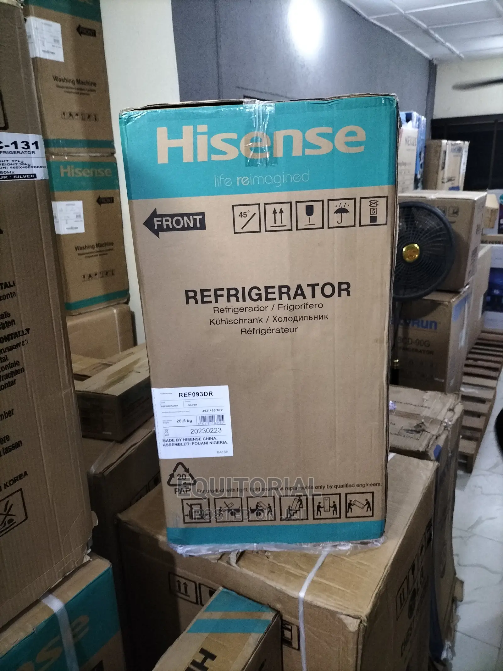 Hisense 093drr 90L Single D00R Refrigerator