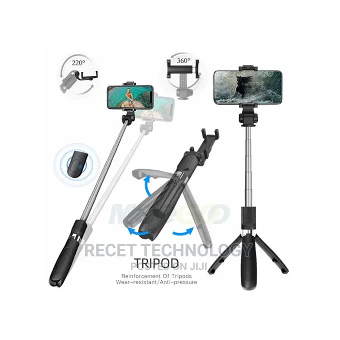 Selfie Stick Integrated Tripod
