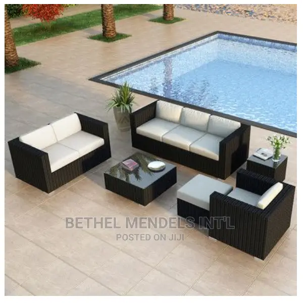Exclusive Outdoor Soft Cushions Sofa Rattan Furniture