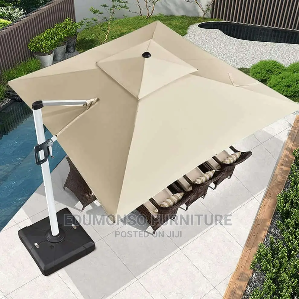 Outdoor Umbrella / Parasol With Led Light Outdoor Lighting
