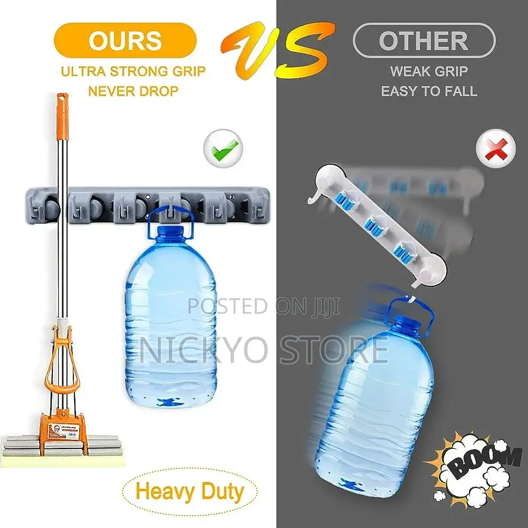 Plastic Wall Mounted Mop Broom Holder