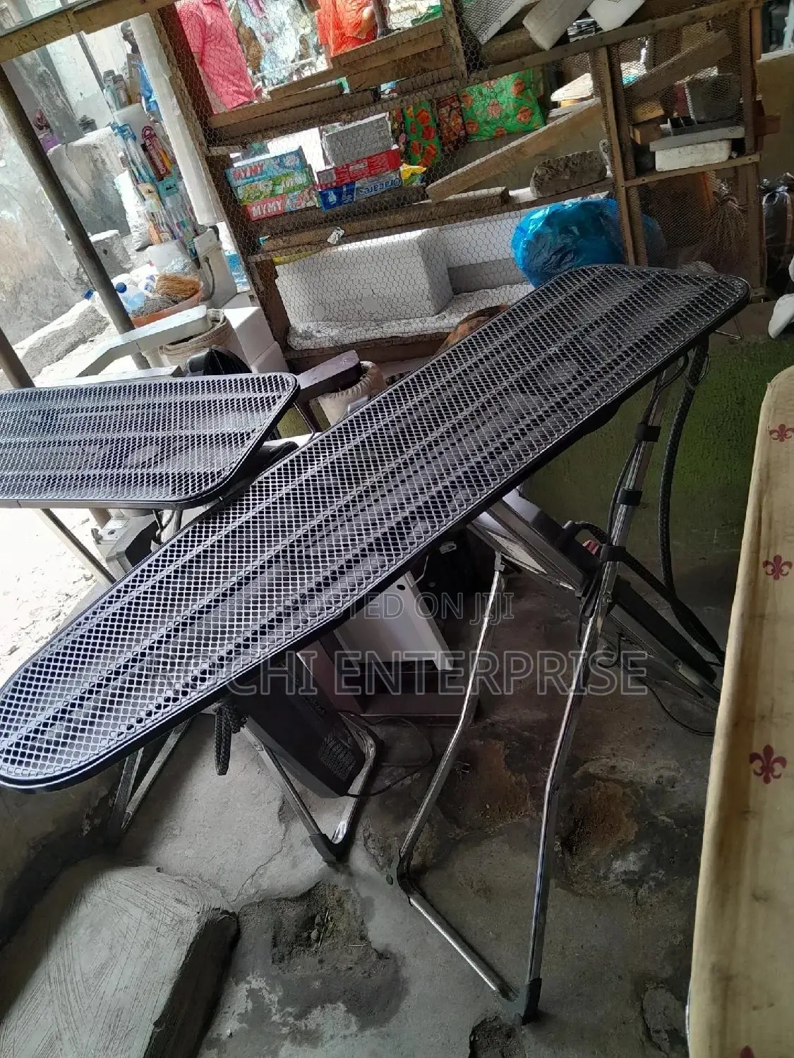 Industrial Iron Iron With Table Finishing Table