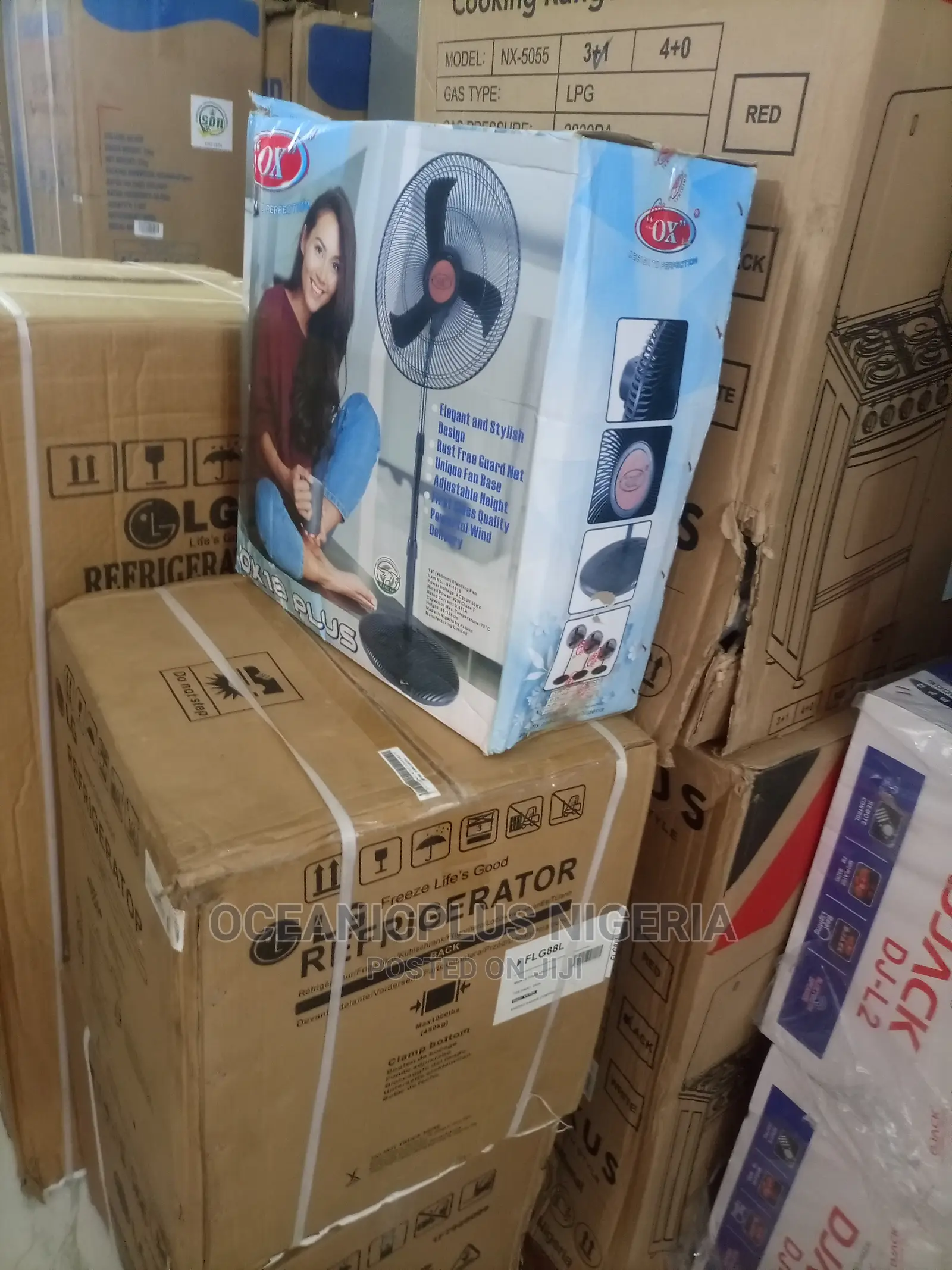 The New OX 18 Inches Nonrechargeable Standing Fan