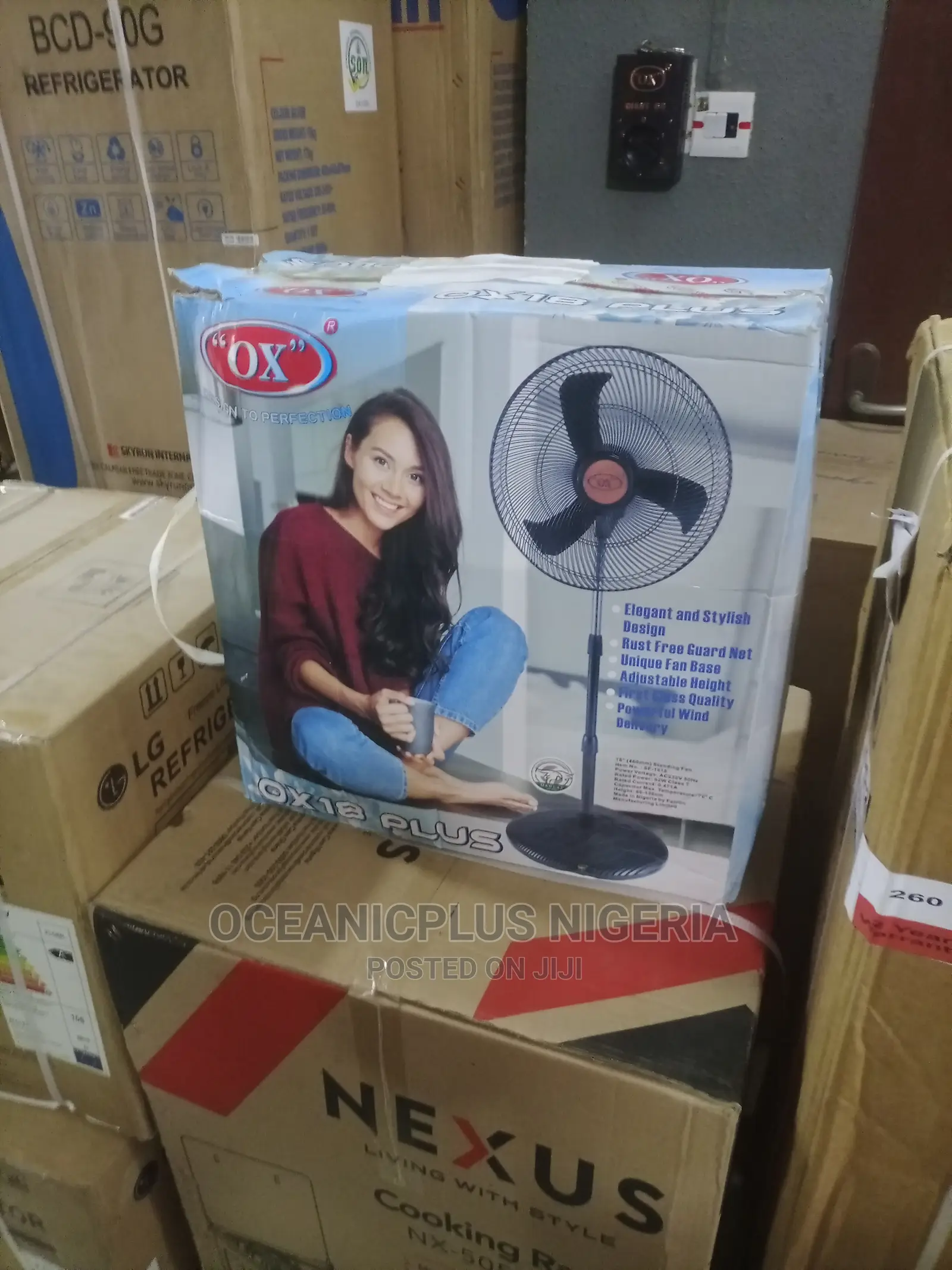 Original OX 18 Nonrechargeable Standing Fan