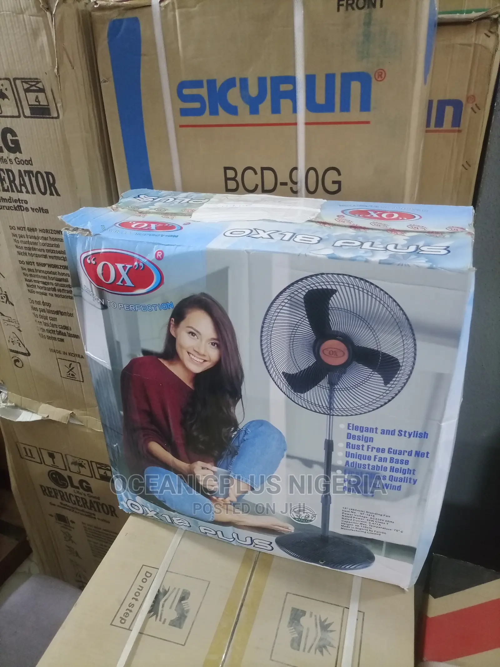 Best OX 18 Inches Nonrechargeable Standing Fan