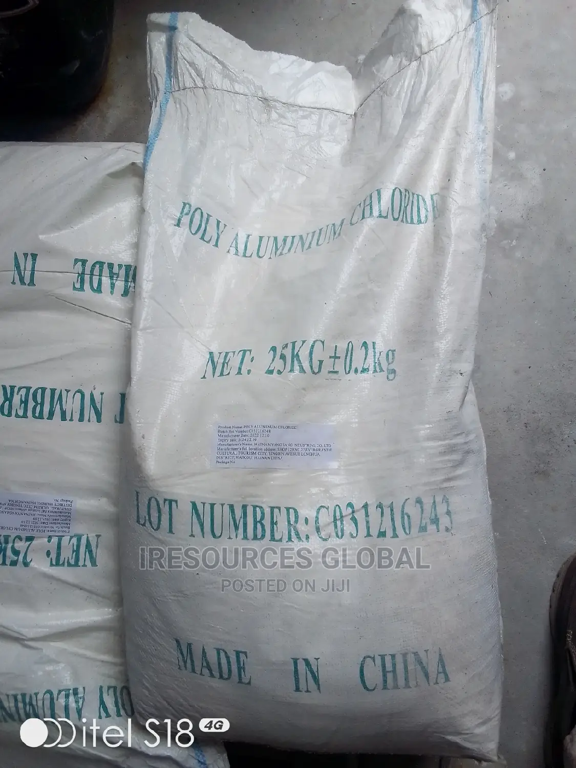 Polyaluminium Chloride Pac (Yellow/White Powder ) 25kg Bag
