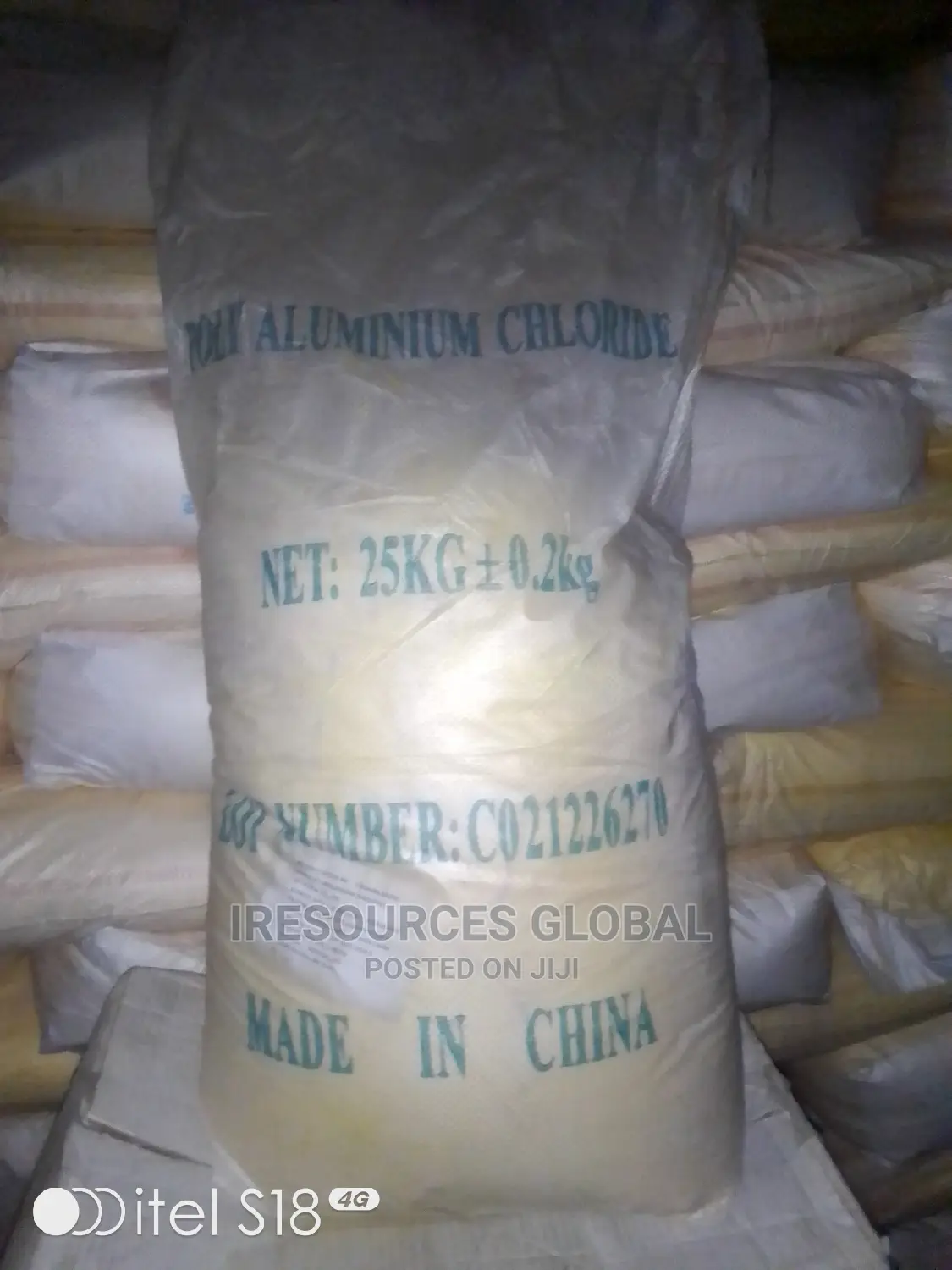 Polyaluminium Chloride Pac (Yellow/White Powder ) 25kg Bag