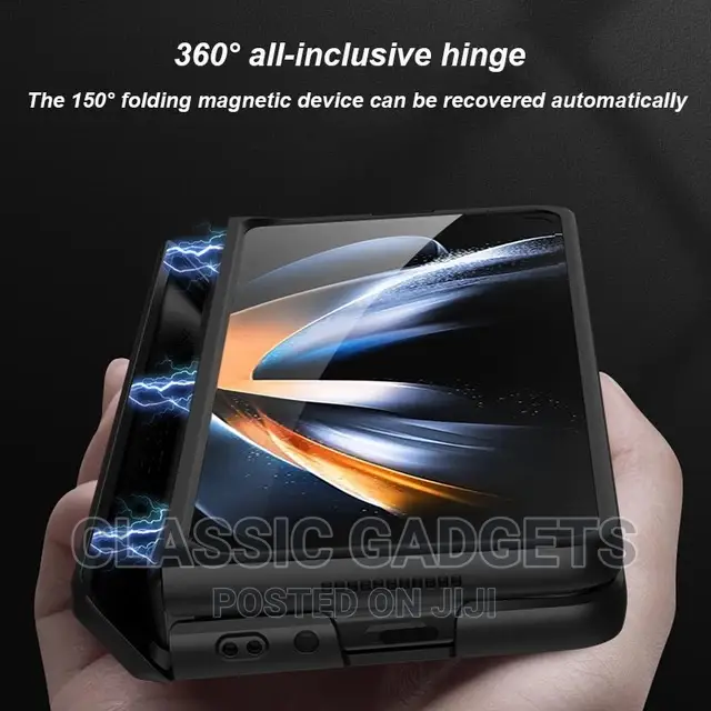 360 Magnetic Case With Stand And Glass For Galaxy 3 5 4
