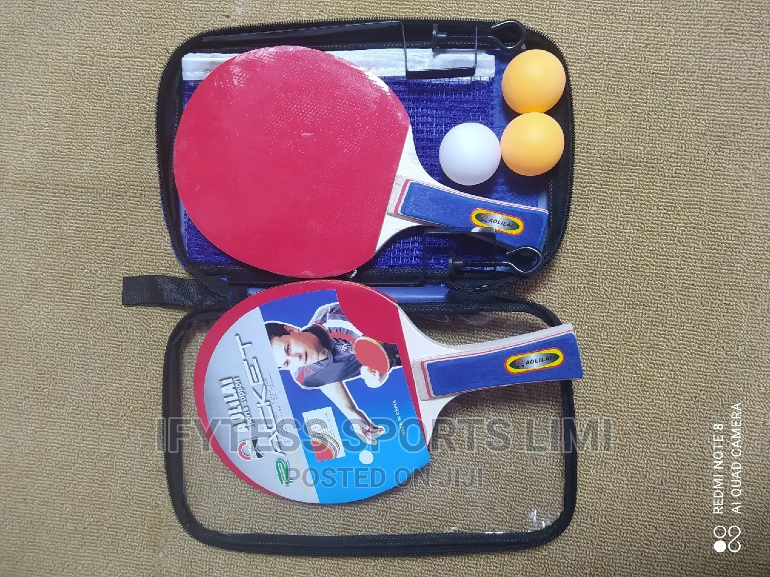 2in1table Tennis Bat With Eggs, Net and Posts