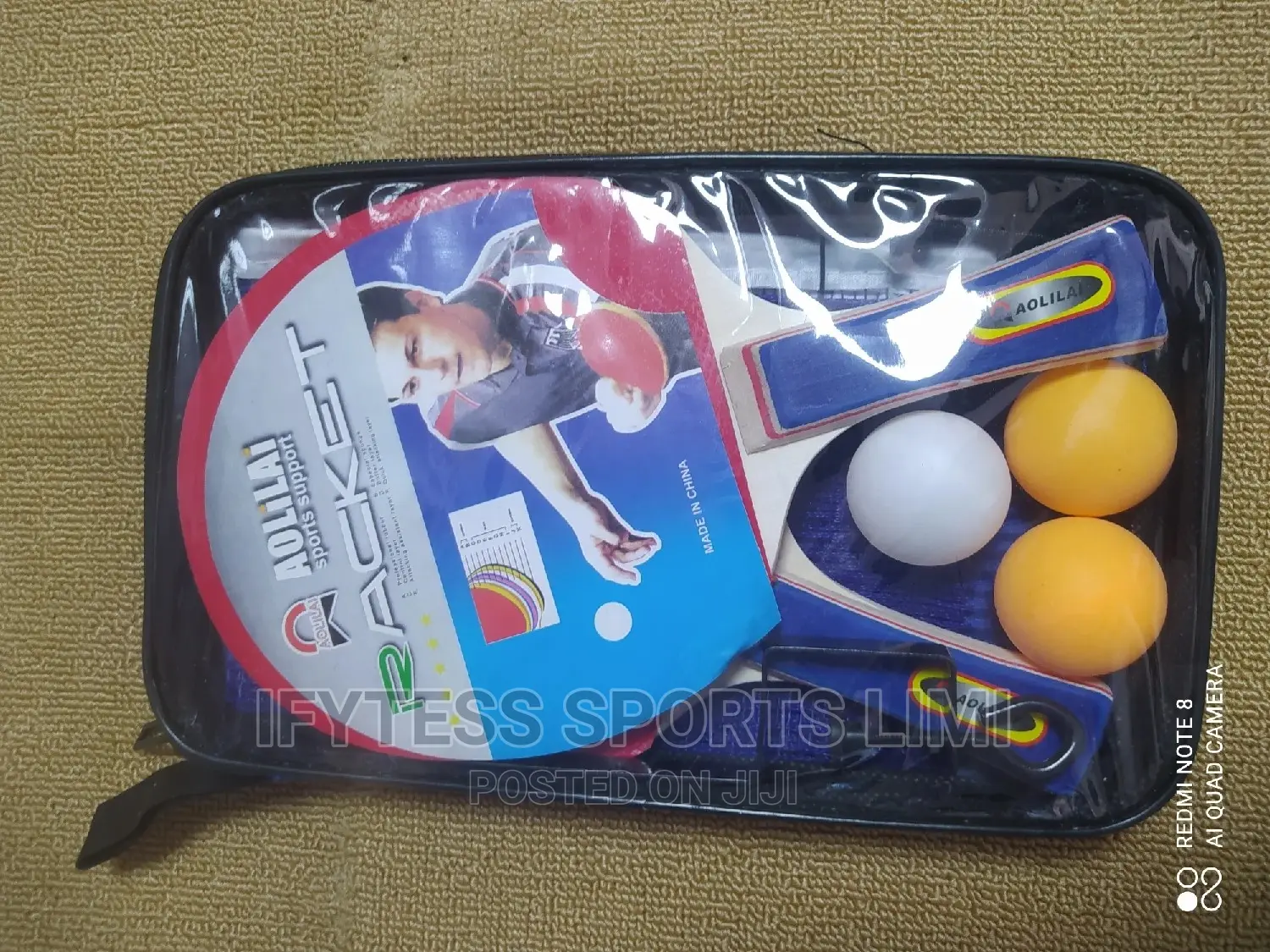 2in1table Tennis Bat With Eggs, Net and Posts