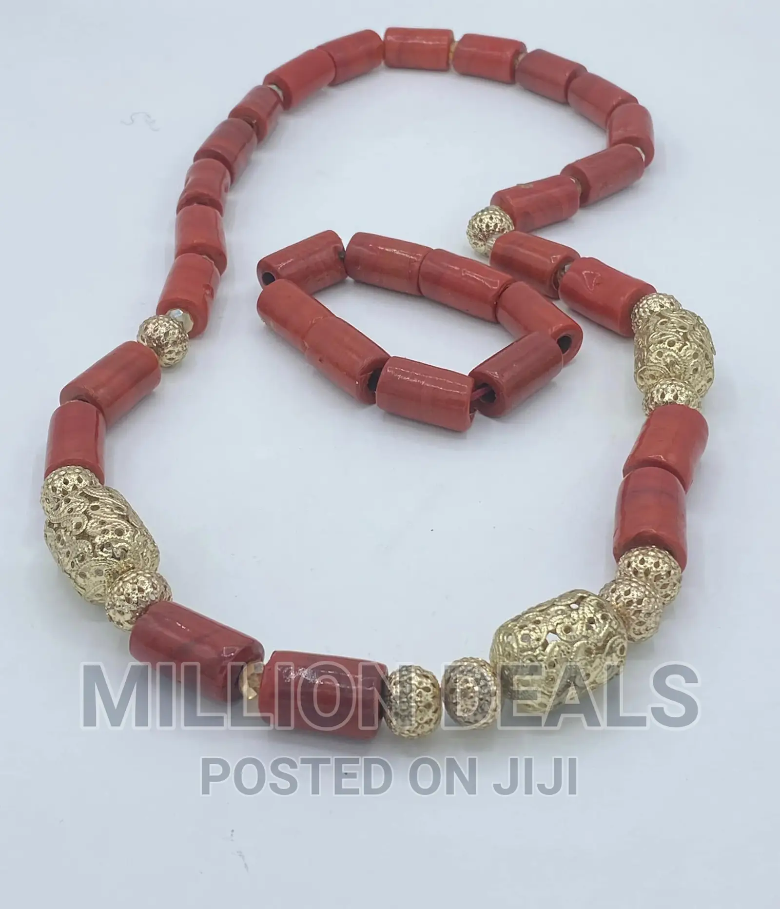 Stylish 2 Pieces Men's Bead Necklace