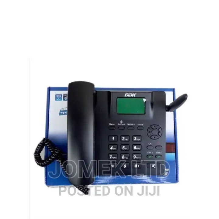 DDK Dual Sim GSM Land Phone With Backup Battery