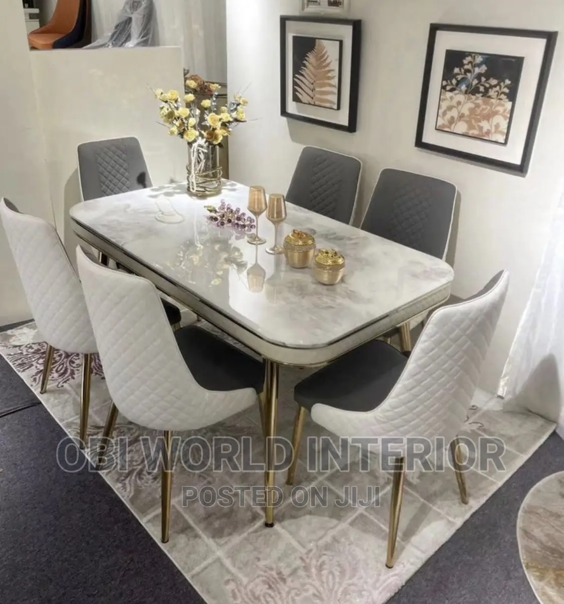 Luxury Dining Table Set by 6