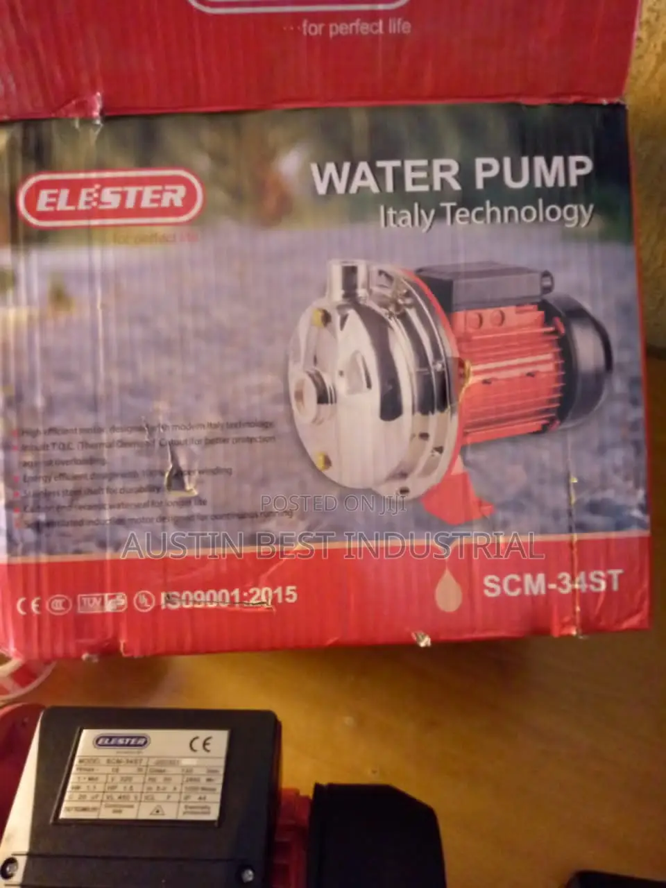 Stainless Steel Water Pump 1.5HP, 1.1kw,Single Phase.