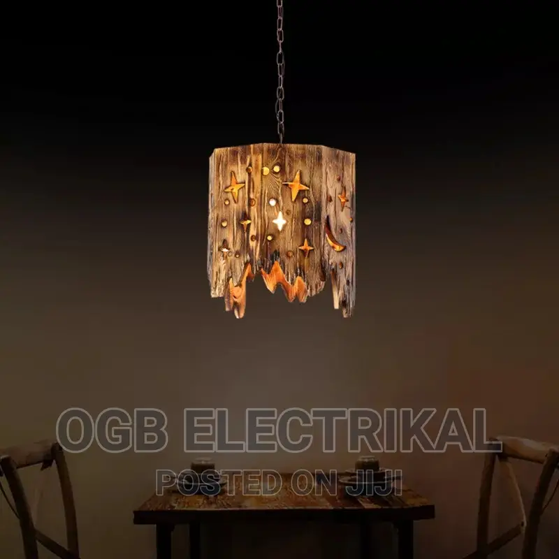 Wooden Art Pendant Lamp