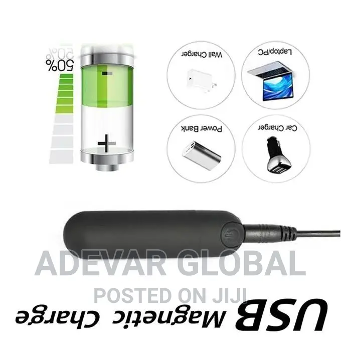 Bullet Vibrator Sex Toy Rechargeable Strong Vibration -Black