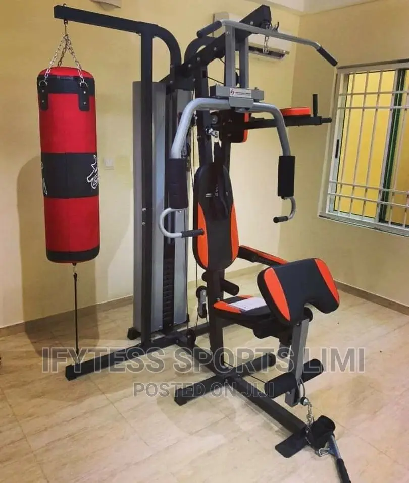 3 Multi Station Gym With Punching Bag and Sit-Up Bench.44