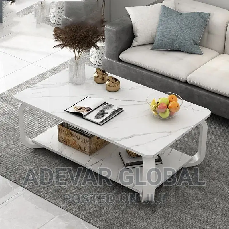 Rectangular Shape Nordic Centre Table With Storage - 100cm