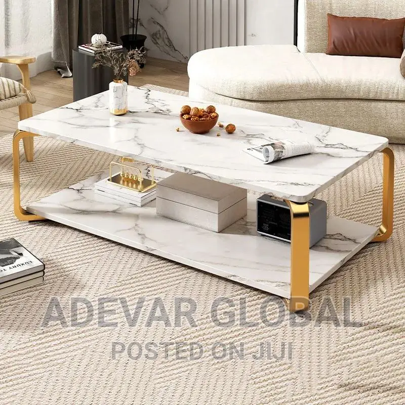 Rectangular Shape Nordic Centre Table With Storage - 100cm