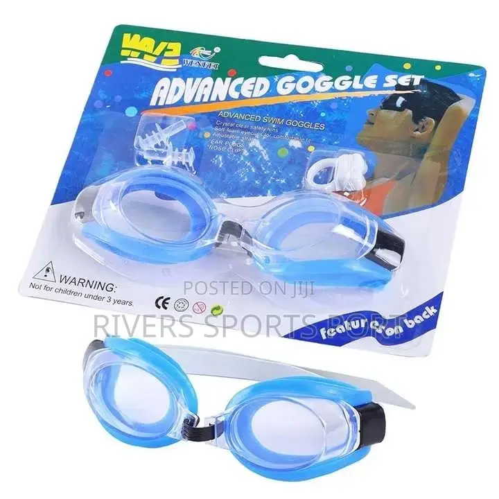 Kids Swimming Goggle With Ear Plugs Nose Clip For Children