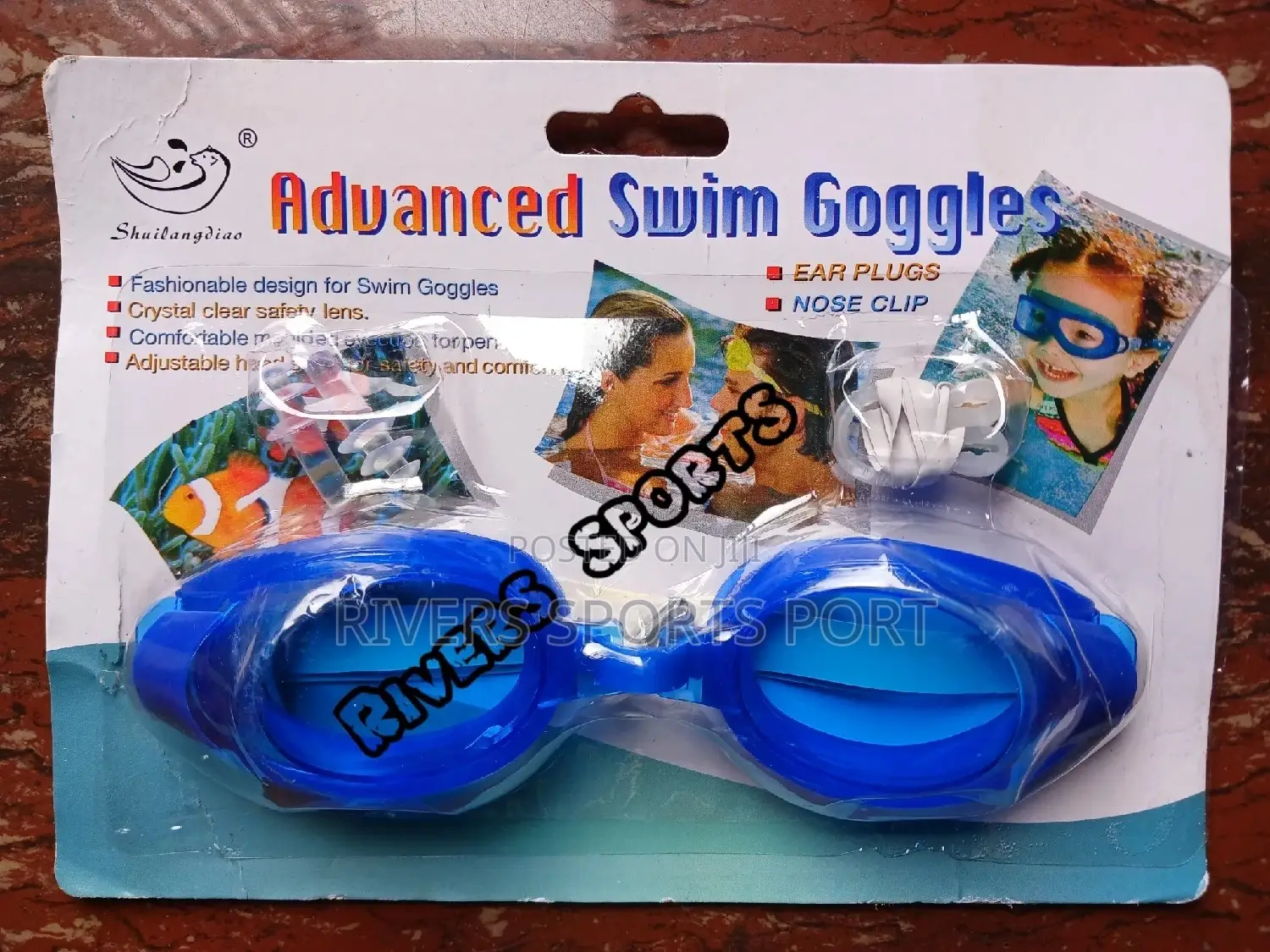 Kids Swimming Goggle With Ear Plugs Nose Clip For Children