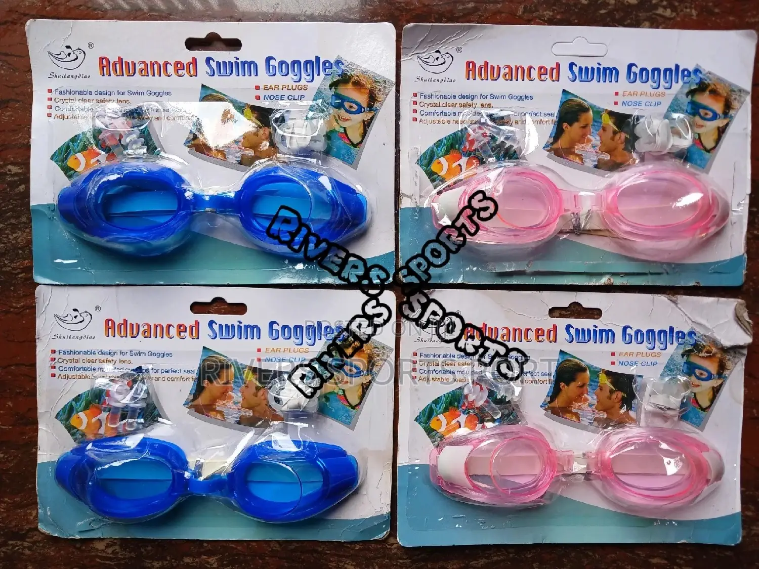 Kids Swimming Goggle With Ear Plugs Nose Clip For Children