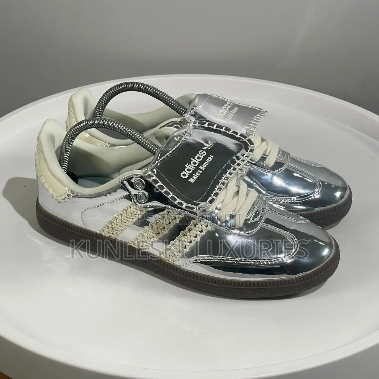 Original Adidas X Wales Bonner Sliver Samba Sneakers