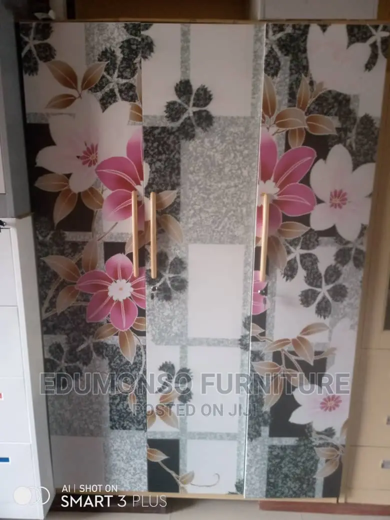 3 Doors Modern Metal Wardrobe