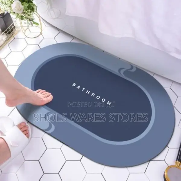 Water Absorbent Foot Mat - Non Slip Bathroom Rug