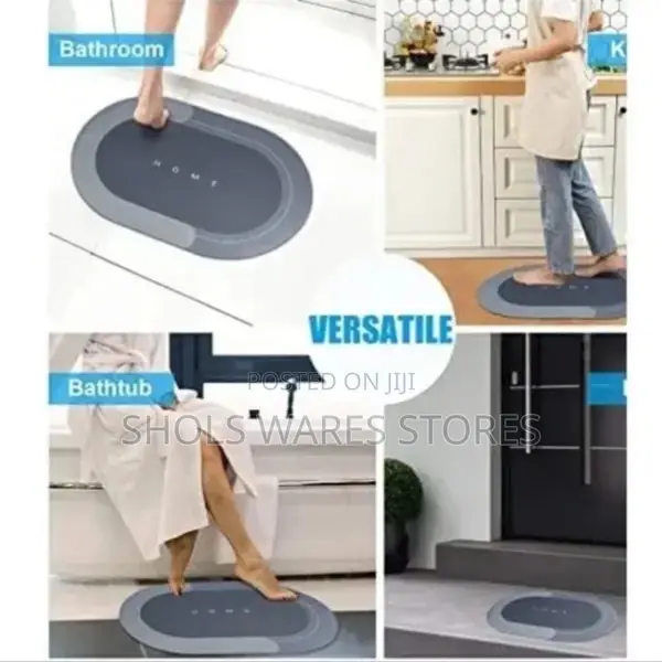 Water Absorbent Foot Mat - Non Slip Bathroom Rug