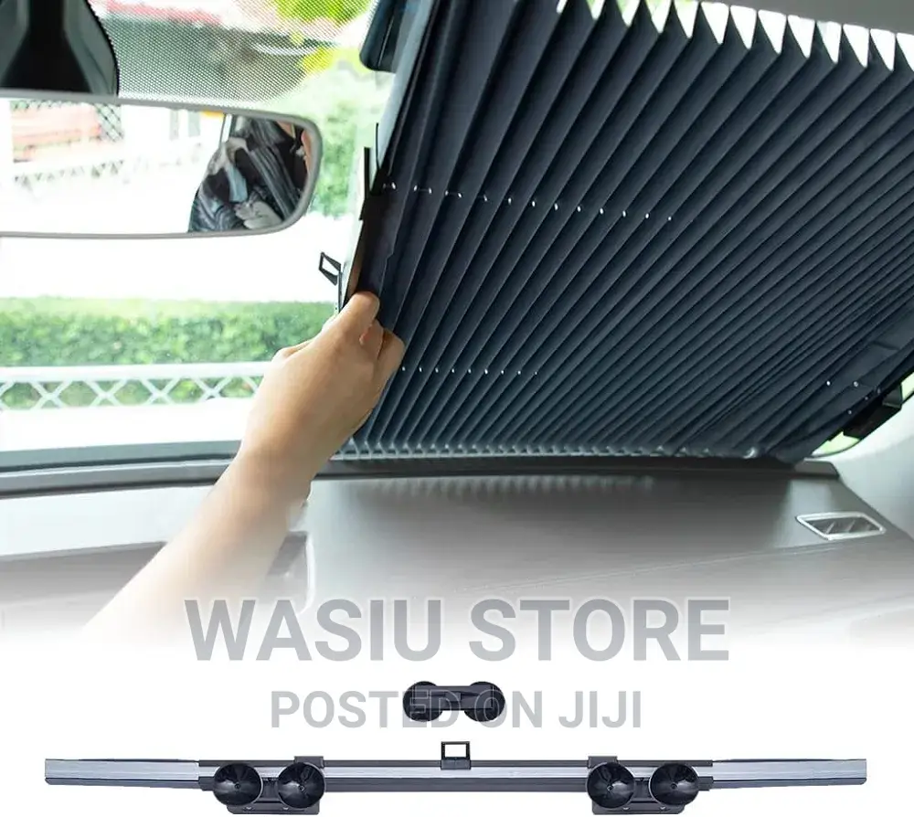 Car Windshield Retractable Curtain Sunshade