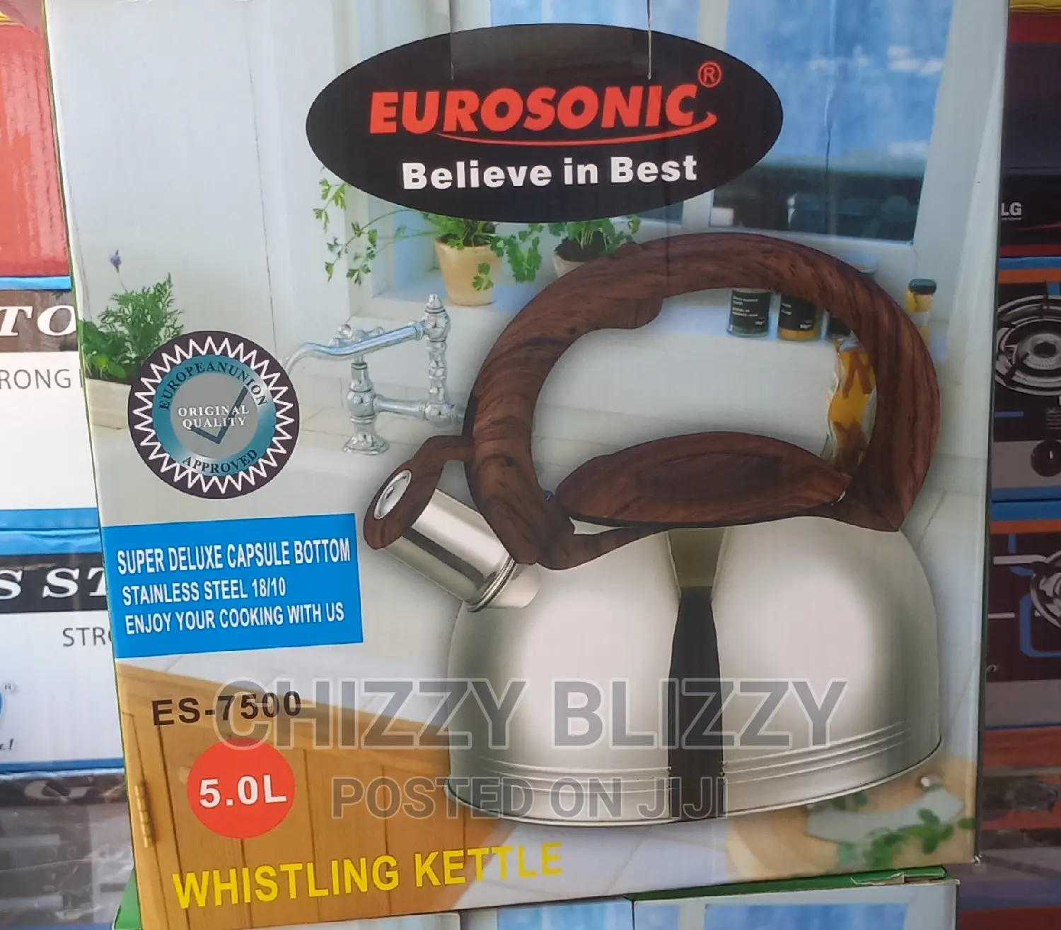 Eurosonic High Quality 5 Litres Whistling Kettle