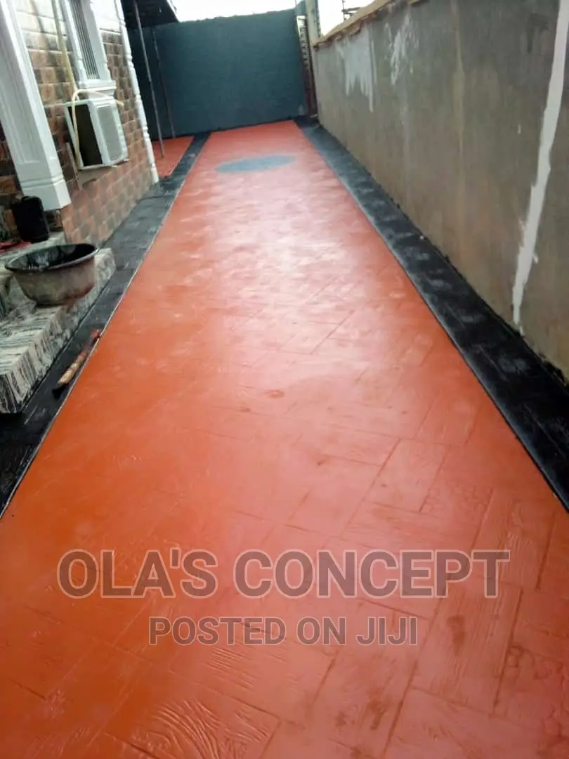 Installation of Stamped Concrete Floor