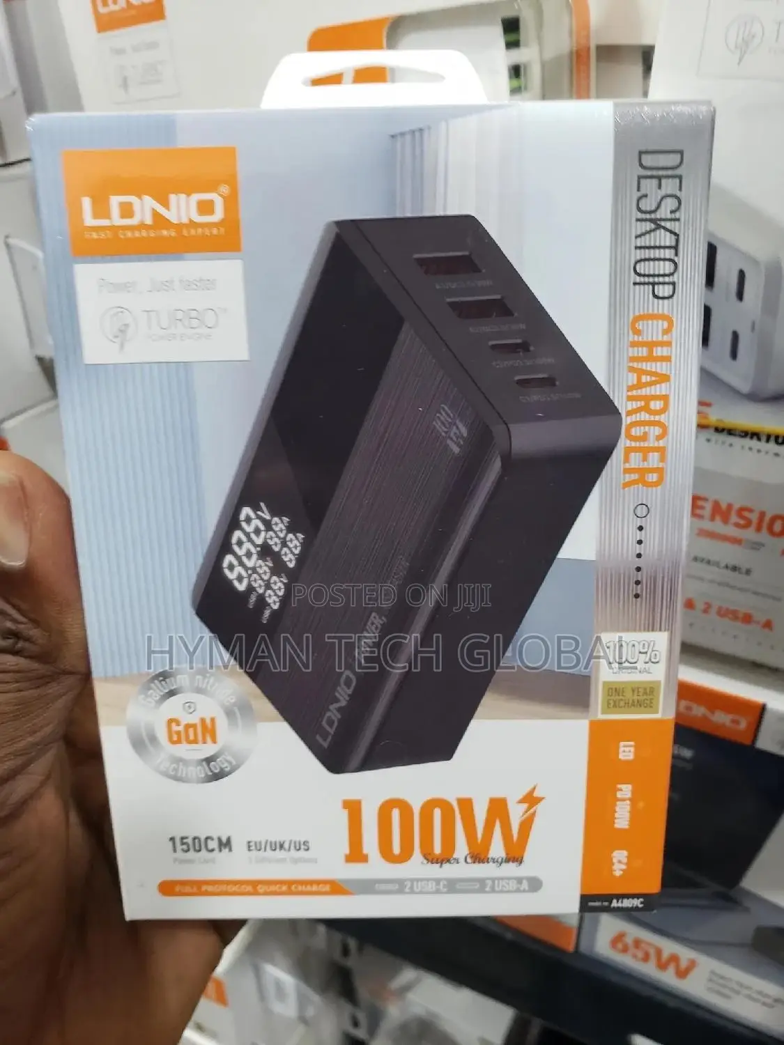 Desktop Charger Ldnio Gan A4809c 100w Super Fast Charger
