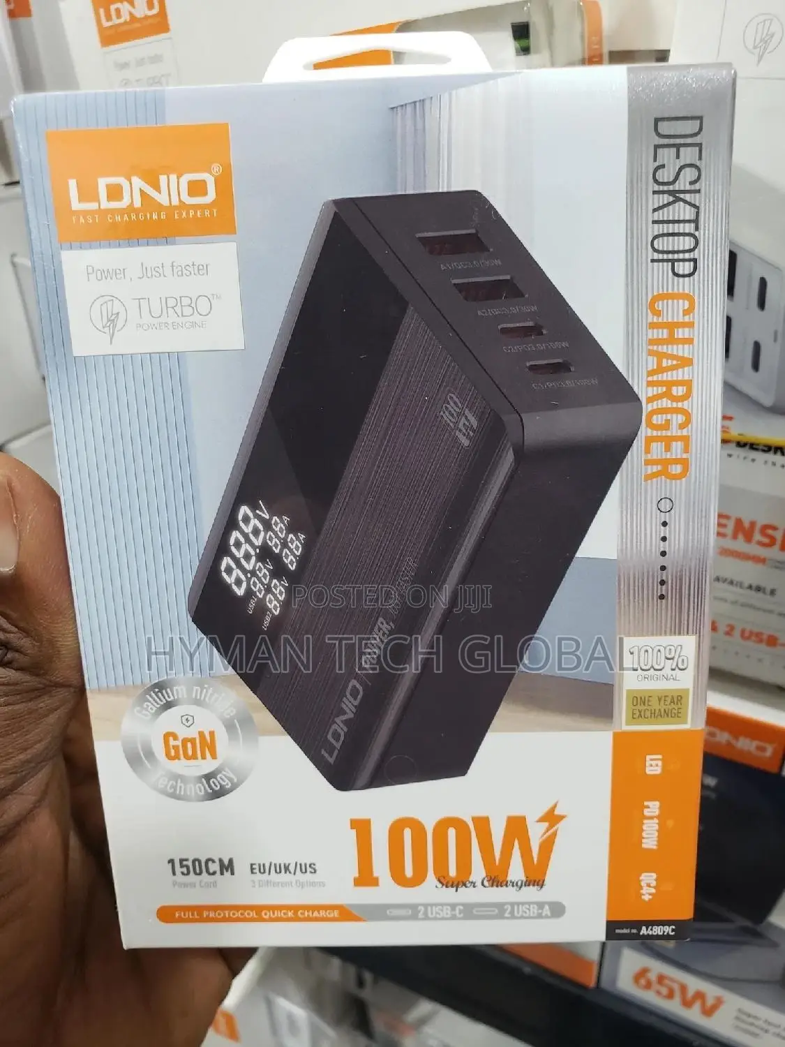 Desktop Charger Ldnio Gan A4809c 100w Super Fast Charger