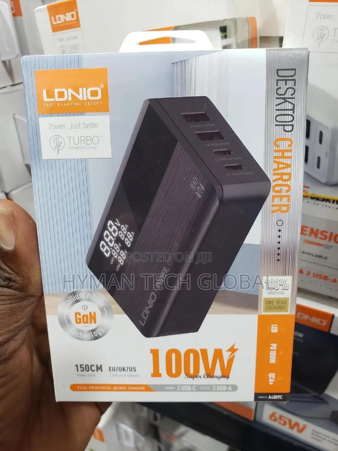 Desktop Charger Ldnio Gan A4809c 100w Super Fast Charger