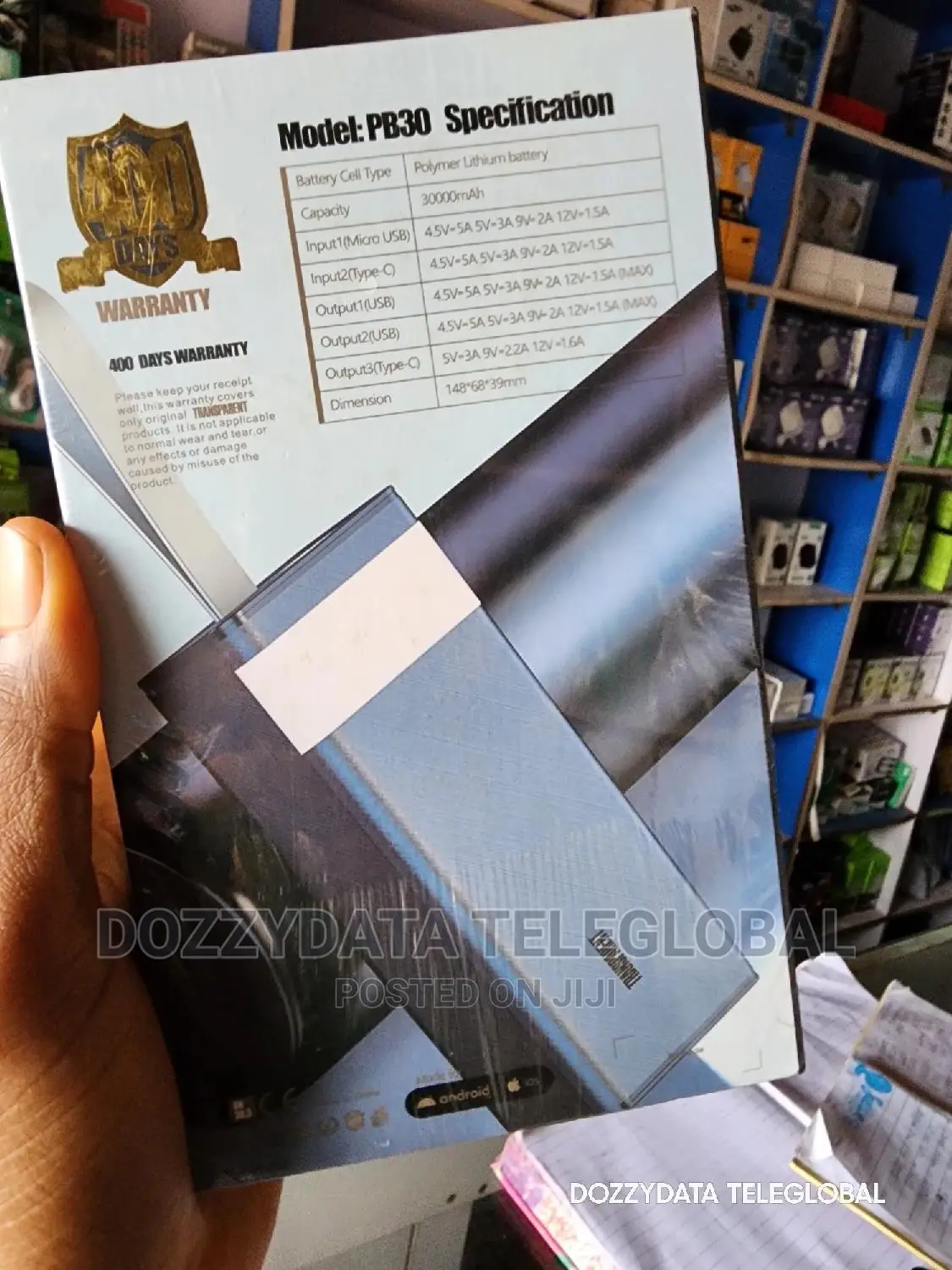 Transparent 30000mah Powerbank