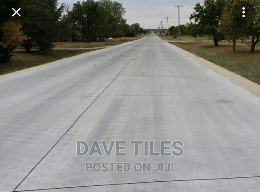 Concrete Road Pavement and Filling Station