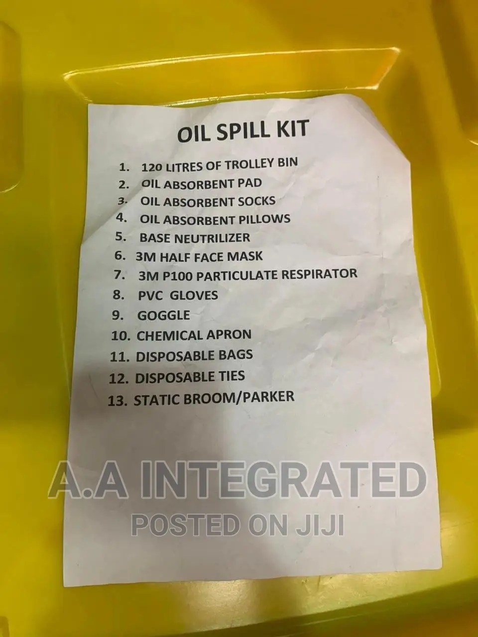 Oil Safety Spill Kits