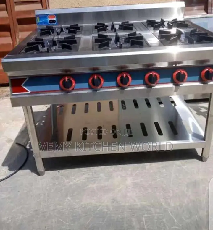 Gas Cooker 6 Burner