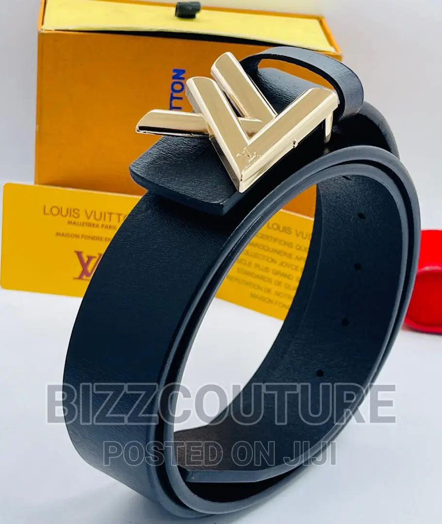 Original LOUIS VUITTON Leather Belts Available in Store