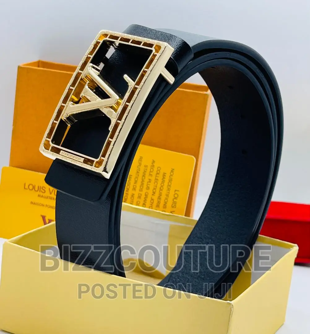 Original LOUIS VUITTON Leather Belts Available in Store