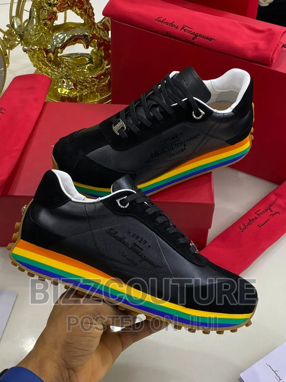 Original SALVATORE FERRAGAMO Sneakers Available in Store