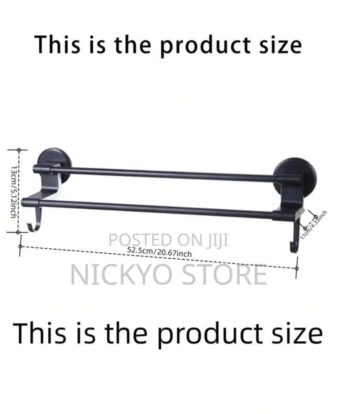 Wall Mounted Towel Bar, Bath Towel Rack for Bathroom