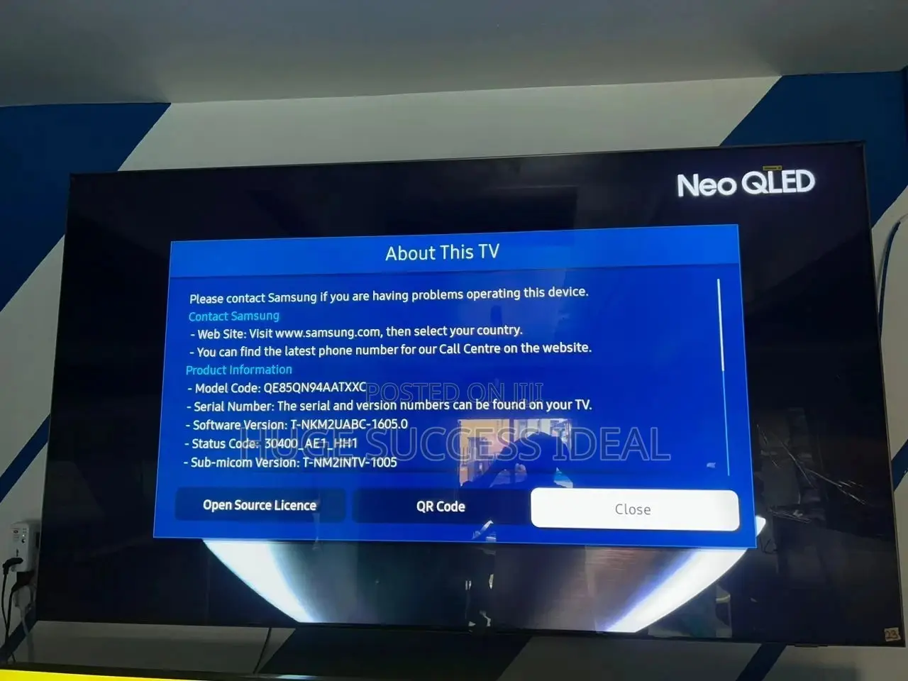 Samsung 85` Neo QLED HDR 2000 Ultra HD Smart TV (2021)