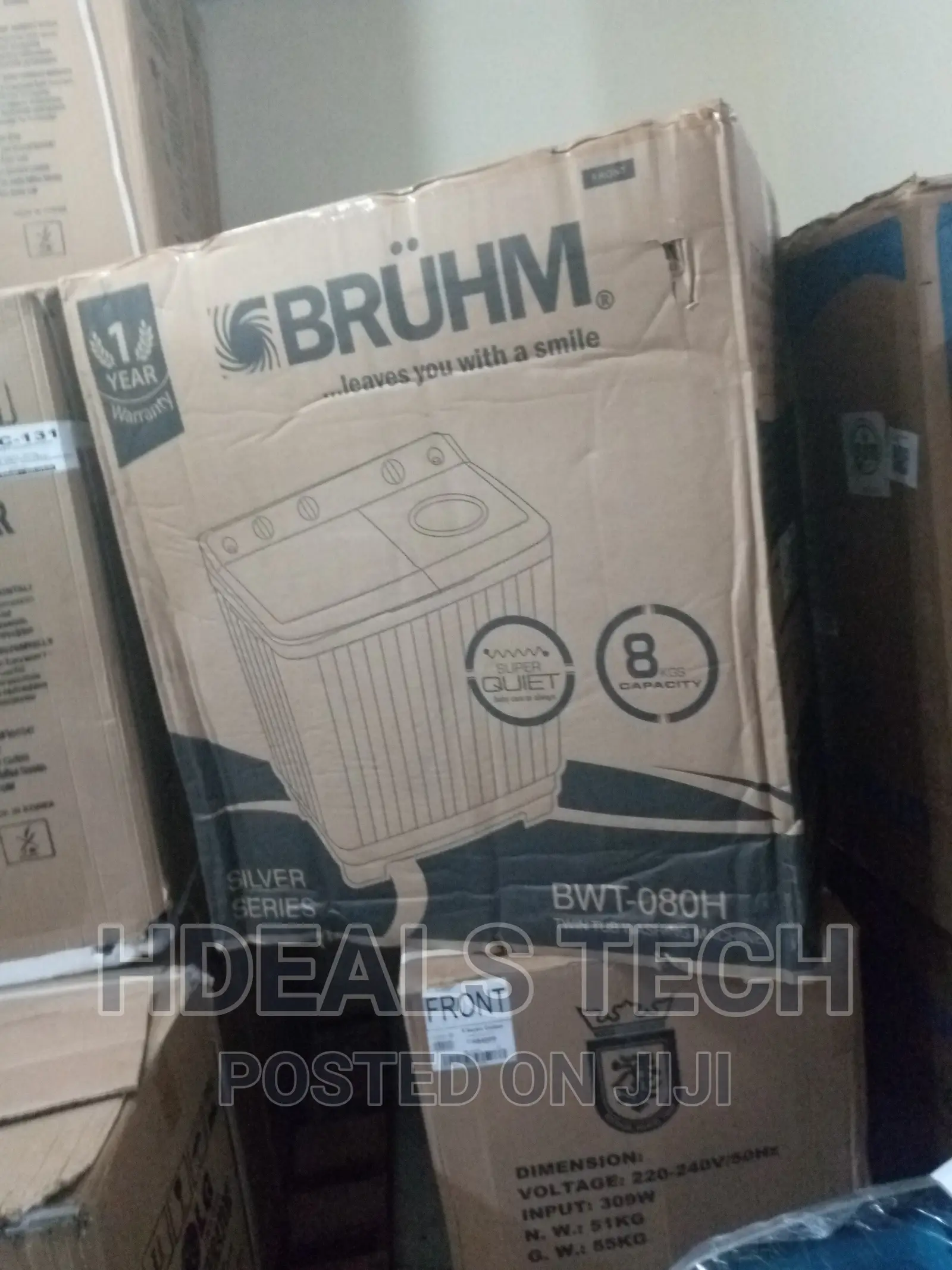High Quality Bruhm 8kg Twin Tub Washing Machine
