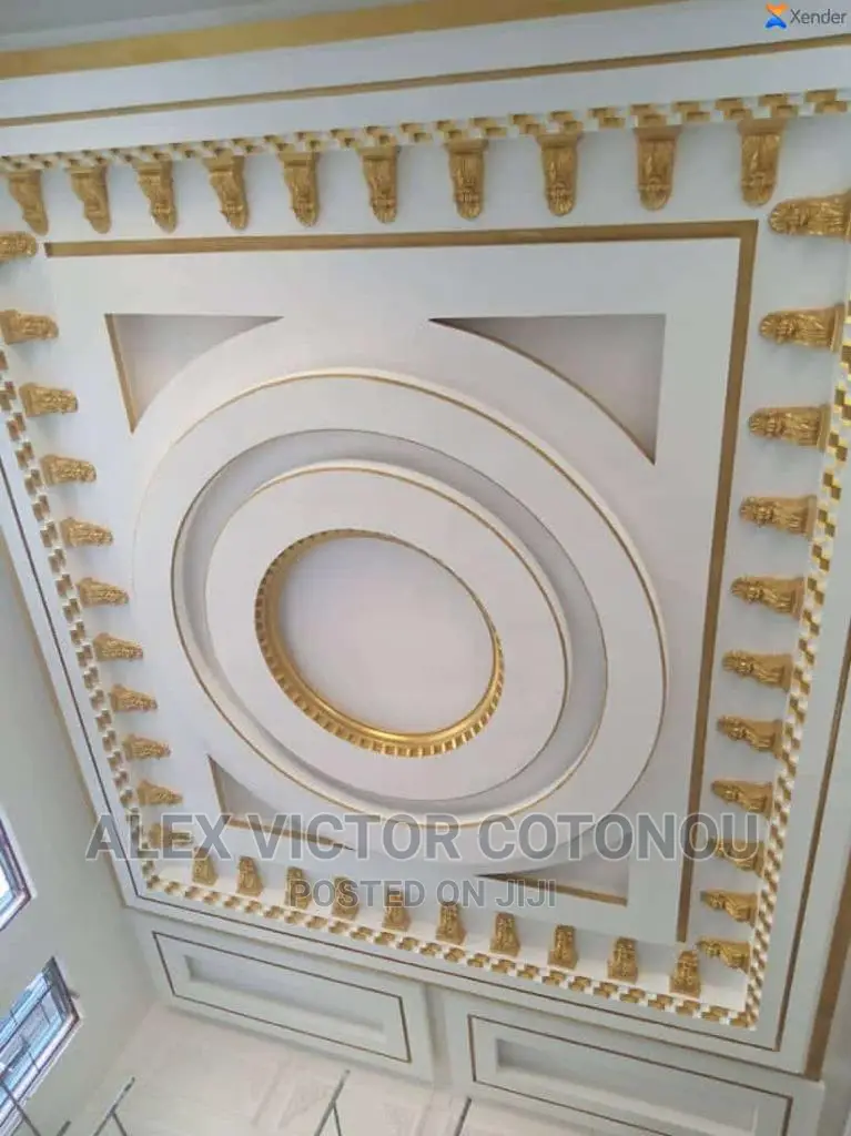 Pop Ceiling, Wall Screeding, Tv Stand And Inside Decor