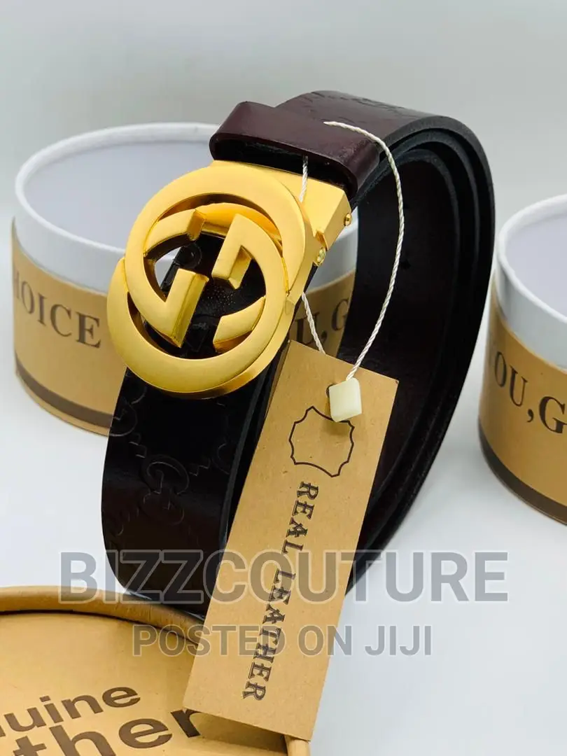 Original GUCCI Leather Belts Available in Store